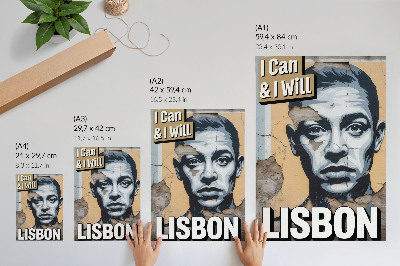Plakát na zeď Lisabonská nástěnná malba