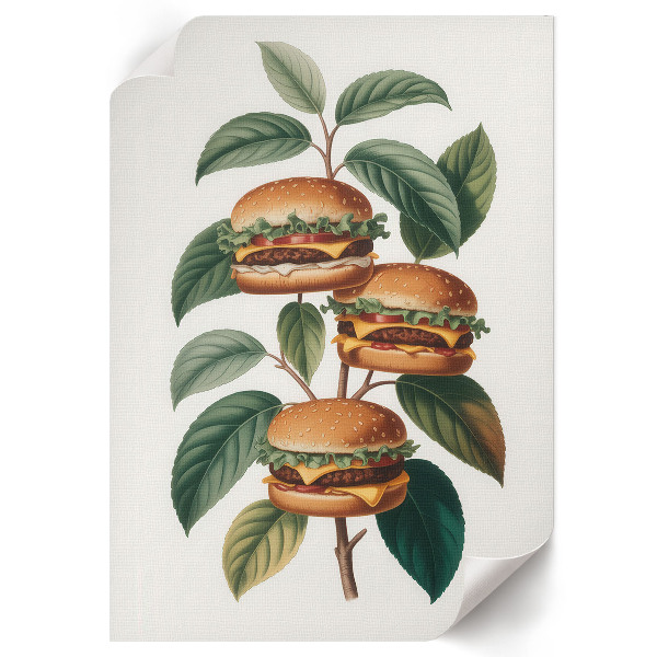 Dekorativní plakát Burger Tree