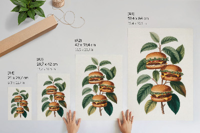 Dekorativní plakát Burger Tree