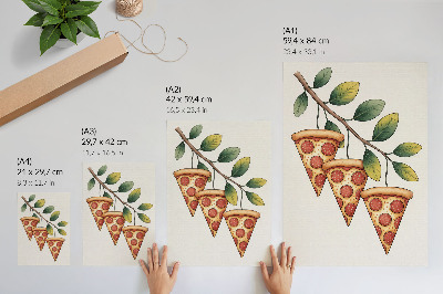 Nástěnný plakát Pizza na větvi