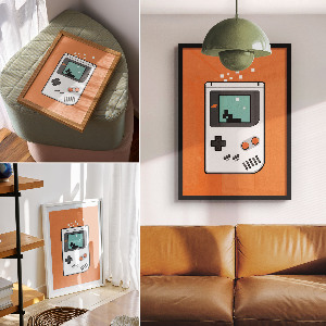 Plakát z fotky Retro Gameboy