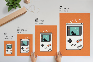 Plakát z fotky Retro Gameboy