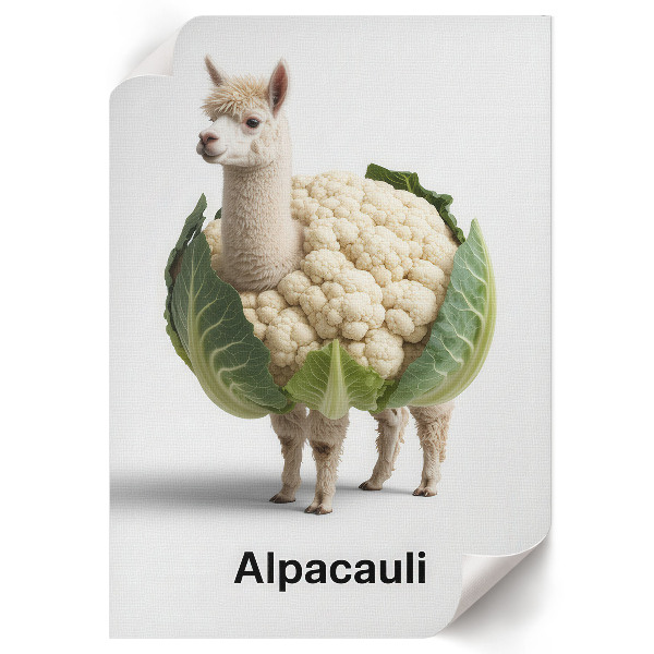 Plakát z fotky Alpaka květák