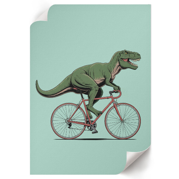 Plakát Dinosaurus na kole