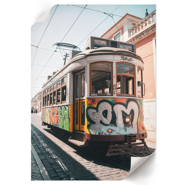 Dekorativní plakát Graffiti tramvaj