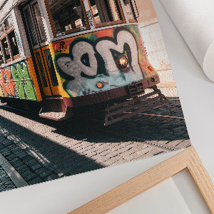 Dekorativní plakát Graffiti tramvaj