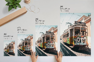 Dekorativní plakát Graffiti tramvaj