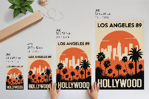 Tisk na plátno Hollywoodský pohled