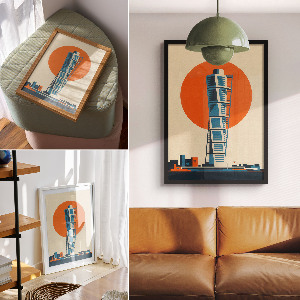 Tisk na plátno Moderní mrakodrap