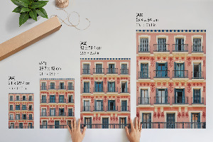 Dekorativní plakát Barevná architektura