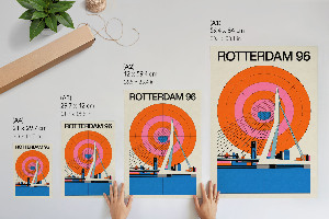 Plakát z fotky Rotterdamský most