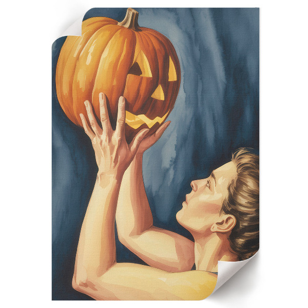 Plakát Halloweenská dýně