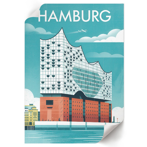 Dekorativní plakát Hamburská ilustrace