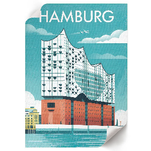 Dekorativní plakát Hamburská ilustrace