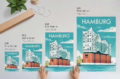 Dekorativní plakát Hamburská ilustrace