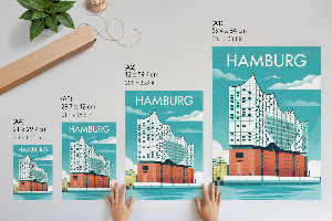 Dekorativní plakát Hamburská ilustrace
