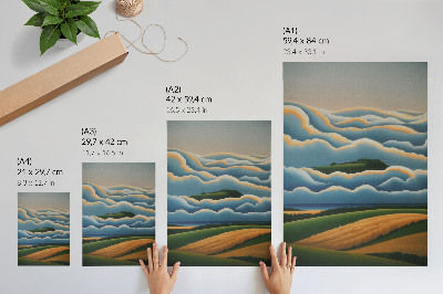 Nástěnný plakát Pastelová krajina