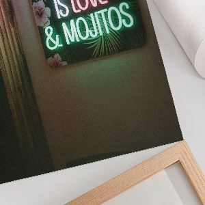 Nástěnný plakát Neonové Mojito