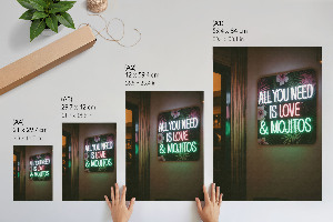 Nástěnný plakát Neonové Mojito