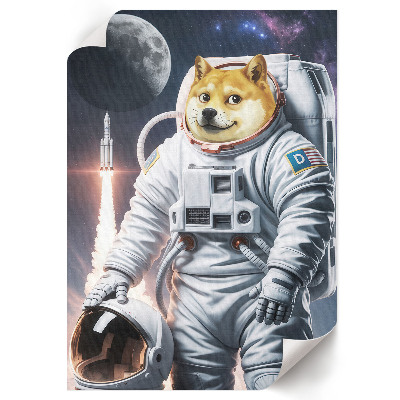 Nástěnný plakát Astronautský pes