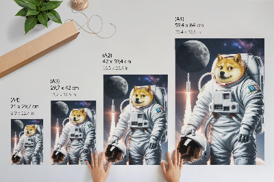 Nástěnný plakát Astronautský pes