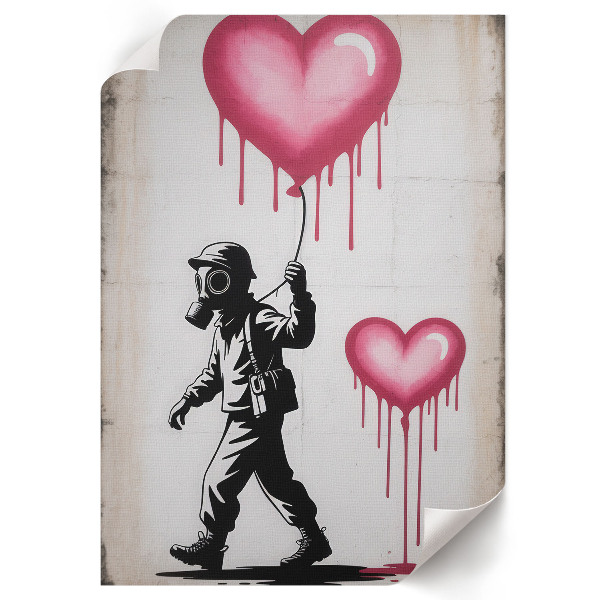 Nástěnný plakát Graffiti srdce