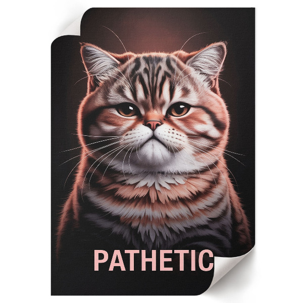Tisk na plátno Patetická - kočka