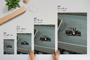 Dekorativní plakát Formulový závod
