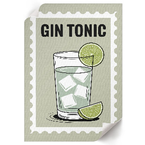 Nástěnný plakát Gin s tonikem