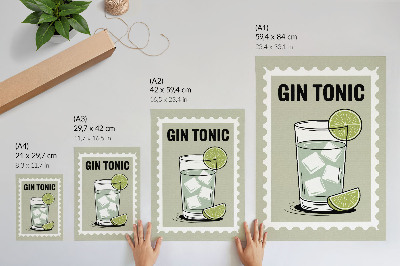 Nástěnný plakát Gin s tonikem
