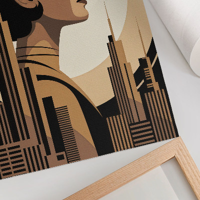 Plakát na zeď Portrét v art deco stylu