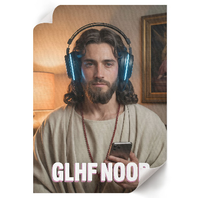 Plakát z fotky Ježíš, hráč