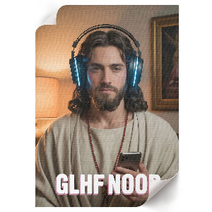 Plakát z fotky Ježíš, hráč