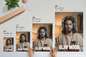 Plakát z fotky Ježíš, hráč