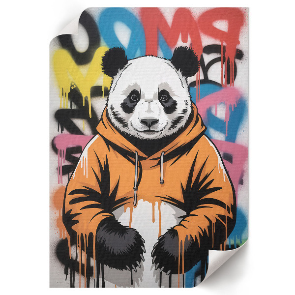 Plakát na zeď Graffiti s pandou