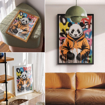 Plakát na zeď Graffiti s pandou