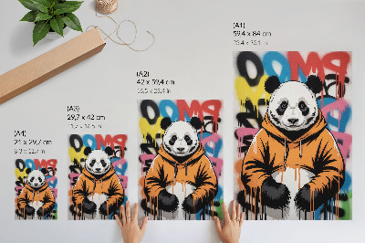Plakát na zeď Graffiti s pandou