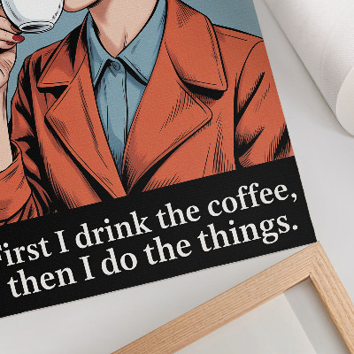 Plakát na zeď Retro káva
