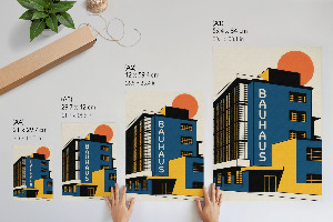 Tisk na plátno Architektura Bauhausu