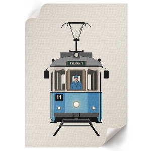 Tisk na plátno Nostalgická tramvaj