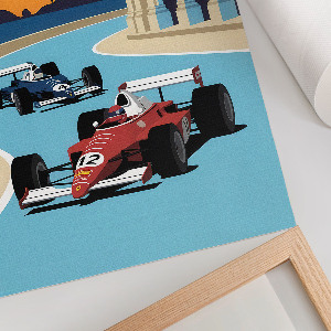 Plakát na zeď Ilustrace závodu