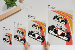 Plakát Formulový závod