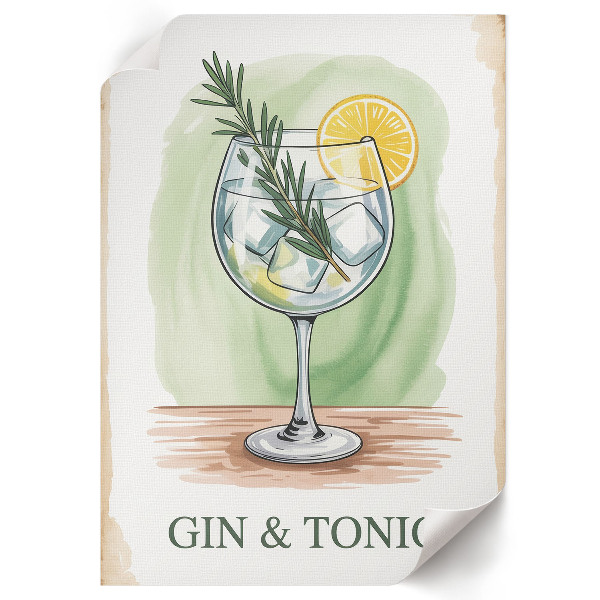 Dekorativní plakát Gin tonik