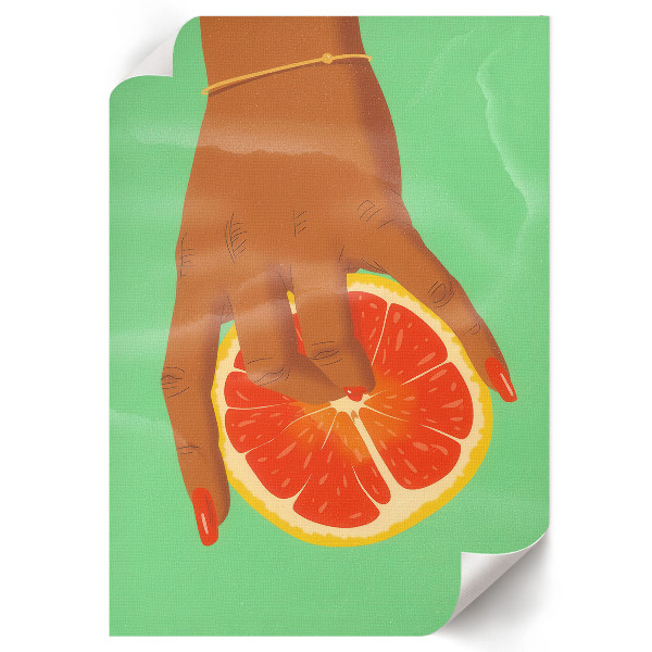 Tisk na plátno Citrus a palma