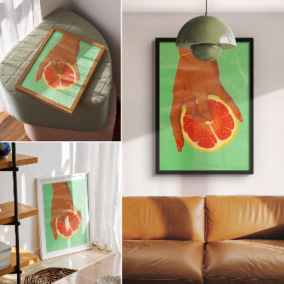 Tisk na plátno Citrus a palma
