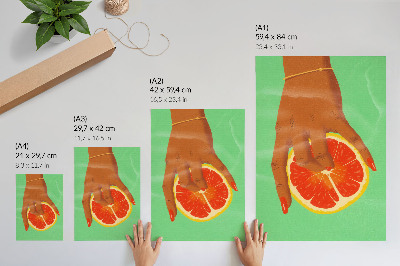 Tisk na plátno Citrus a palma