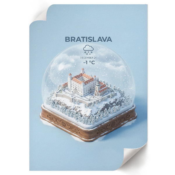 Plakát Bratislavská sněhová koule