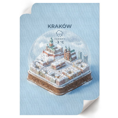 Plakát z fotky Sněhová koule Krakov