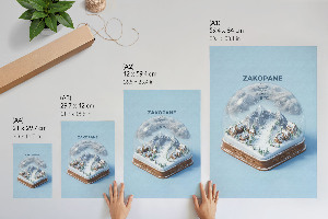 Nástěnný plakát Sněhová koule Zakopane