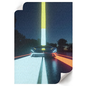 Dekorativní plakát Futuristické auto